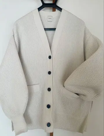 Spick and span 리브 가디건 오버 사이즈