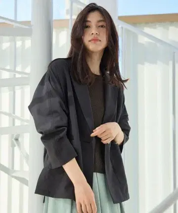 any FAM 테크 린넨 돌먼 자켓 (안감 없음) 온워드