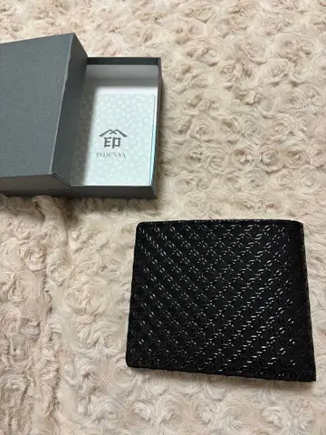 미사용 새상품 [인덴야] 인덴 접이식 지갑 네이비 륜츠나기 작은 체구
