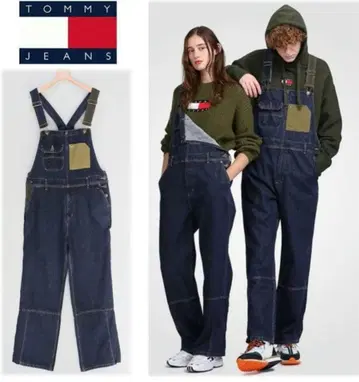 [ 새상품급 ] TOMY JEANS 데님 오버롤/살로펫/올인원