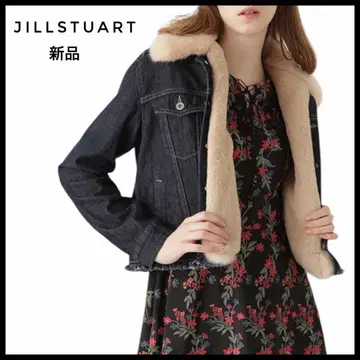 [ 새상품 ] JILLSTUART 인조 모피 데님 자켓