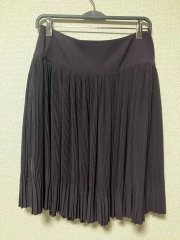 레어 사이즈 장 폴 고티에 플리츠 스커트 블랙 보르도 사이즈 42