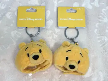 푸우 팬캡 모자 키링 2개 세트 디즈니