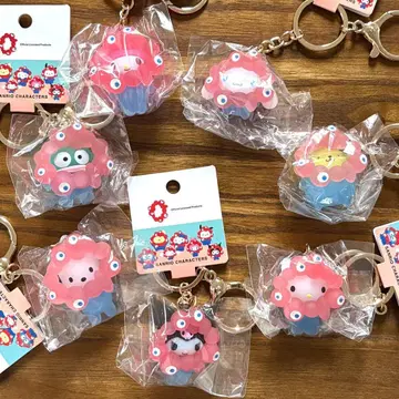 최종 가격 산리오 x 미야쿠미야쿠 콜라보 클리어 키링 컴플리트