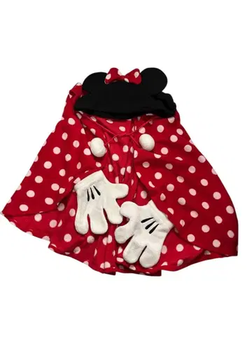 디즈니 미니 장갑 포함 판초 후드