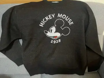 Disney 미키마우스 스웨터 M 사이즈 블랙
