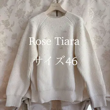 새상품급 빅 사이즈 로즈 티아라 리본 펄 니트