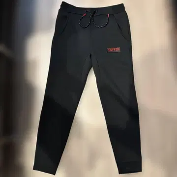 DUFFER 블랙 조거 팬츠 M 사이즈