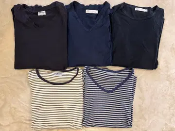 Sunspel 긴팔 T셔츠 5장 세트 M 사이즈