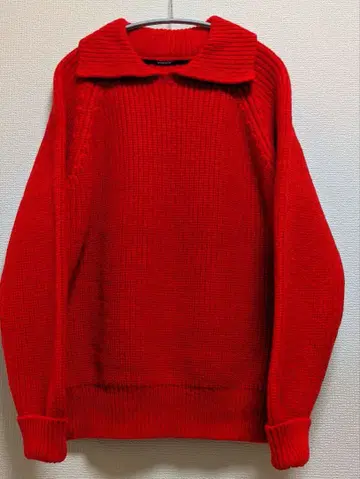 [ 워크샵 ] 래글런 짜임 자크리 스웨터