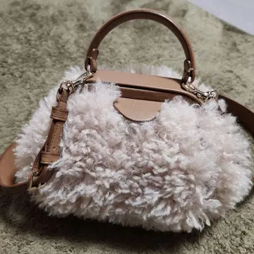 ZARA 인조 모피 크로스 바디백