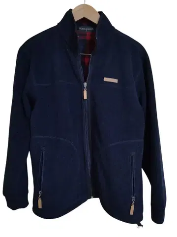 네이비 플리스 자켓 풀 집업