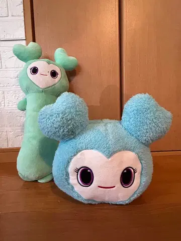 K-POP 봉제 인형 세트 스카이블루 민트 그린 TWICE 미나 & 나연