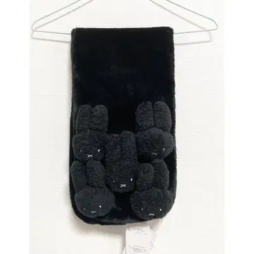 merry jenny 새상품 블랙 복슬복슬 miffy 티펫