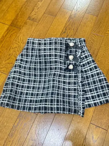 시크릿허니 트위드 리본 팬츠