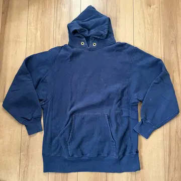 70s 챔피온 리버스 위브 단색택 XL 네이비 후드티 완전 눈 없음