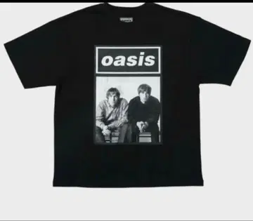 오아시스 공식 oasis live '25 도쿄 공연 T셔츠 흑백 L