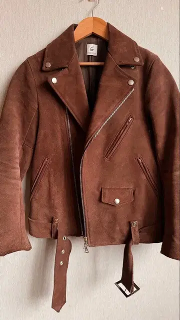 [ 6 roku ] 스웨이드 라이더 자켓 M