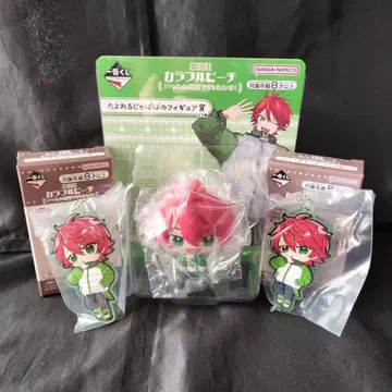 제일복권 컬러풀 피치 쟈파파 피규어 x 1 러버 참 x 2 세트