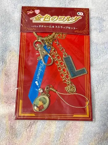 금색의 코르다 츠키모리 렌 백참 스트랩