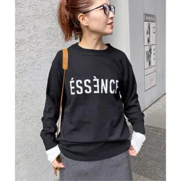 새상품급 Spick & Span ESSENCE 로고 KNIT 블랙