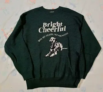 니코앤드 애니멀 더블 자카드 니트 풀오버 M 그린