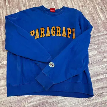 PARAGRAPH 파랑 크루넥 트레이닝복