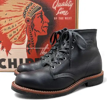 [ 컨디션 최상 ] 치페와 6인치 유틸리티 부츠 US8 블랙 USA제