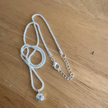 실버 더블 스트랜드 목걸이 새상품