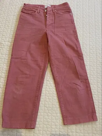 새상품급 TANAKA 핑크 스트레이트 데님 팬츠