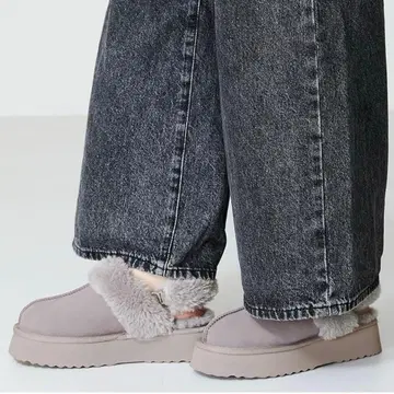 [ ORiental TRaffic ] 통굽 무스탕 2way 샌들 M