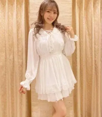 리즈리사 화이트 레이스 셋업