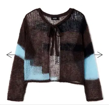 소둑 패치워크 니트 가디건 소둑