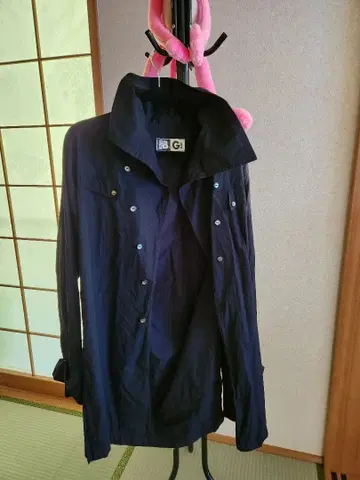 네이비 빅사이즈 긴팔 셔츠