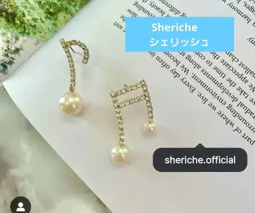 Sheriche 셰리쉬 펄 음표 귀찌 pearl onpu