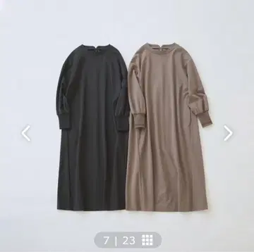 북유럽 생활 잡화점 부담 없이 입고 예뻐 보이는 분또 소재 원피스 M