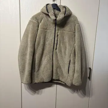 유니클로 / 방풍 아우터 퍼 리 플리스 풀 집업 후드티 L