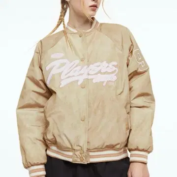 h&m 자수 바시티 자켓