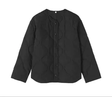 무인양품 포근한 솜 퀼팅 자켓 블랙 XL