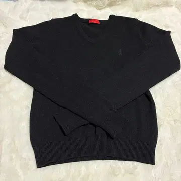 프링글 오브 스코틀랜드 블랙 V넥 니트 긴팔