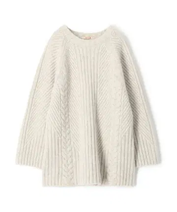 bacca 울 캐시미어 아쿠아 케이블 믹스 니트 여성용