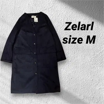 [ 새상품 ] Zelarl 여성용 네이비 롱 코트