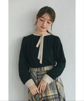 tocco closet 타이 블라우스