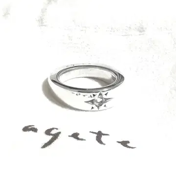 [ 새상품급 ] 아가의 agete 블루문스톤 실버 핑키링 3호