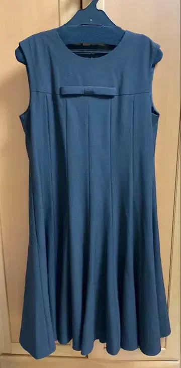 르네 rene 다크 브라운 리본 포함 슬리브리스 원피스