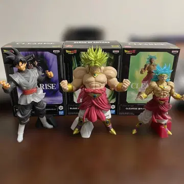 드래곤볼 브로리 오공 블랙 피규어 3종 세트