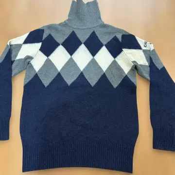 Callaway 아가일 터틀넥 니트