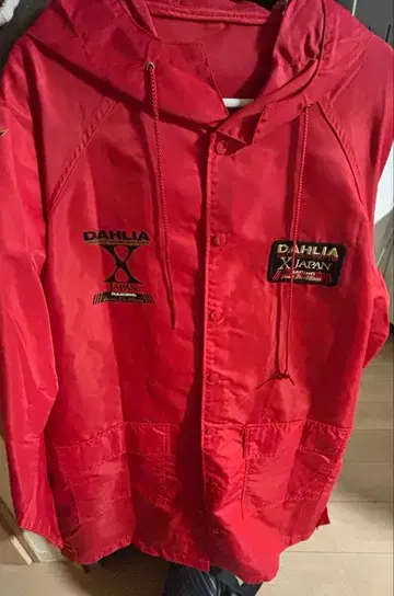XJAPAN 달리아 DHALIA 레인코트 빅 사이즈 레드