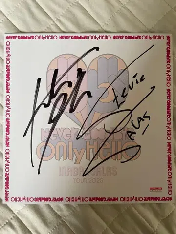 INABA/SALAS 직필 사인 색지 이나바 코시 B'z 회장 한정판