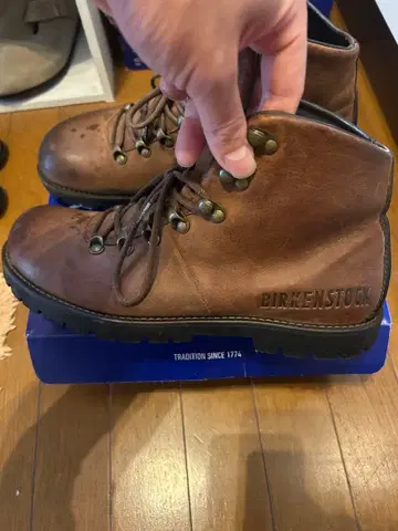 레어템 BIRKENSTOCK 부츠 천연 가죽 43 28cm